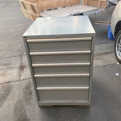 LISTA USA MADE industrial Toolbox /filing Cabinet 5 Drawer Blue Steel Heavy Duity Modular Storage Cabinet/ Tool Box