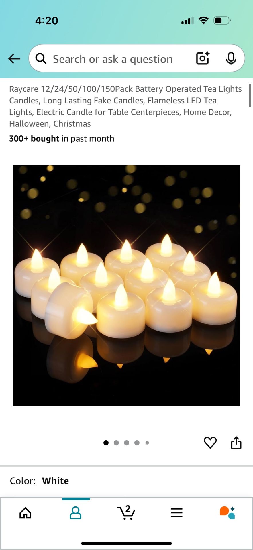 90 Pack Flickering Candles