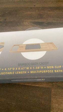 Bamboo Bath Caddy New