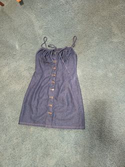 BRAND NEW WITH TAGS CAMMENSE WOMEN'S DENIM SUMMER DRESS SZ LARGE SEE DESCRIPTION