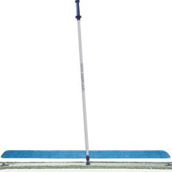 Supercourt Athletic Floor Care System, 60" Wide Microfiber Head, 66" Silver/Blue Aluminum Handle,New