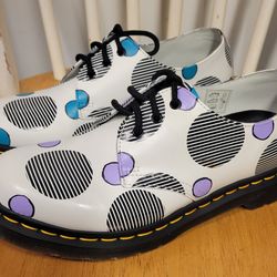 NEW RARE / Dr. Martens 1461 Polka Dot Womens Classic Oxford Shoes Size 8 - 8.5