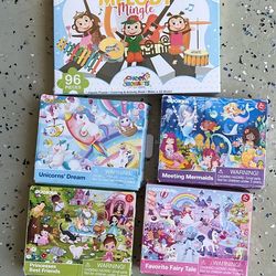Kids puzzles- set of 5