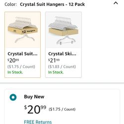 26 Acrylic Clothes Hangers