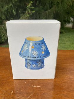 Let Its Snow Candle Holder