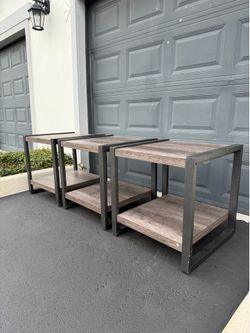 Set of 3 Modern Accent Tables | Minimalist Design