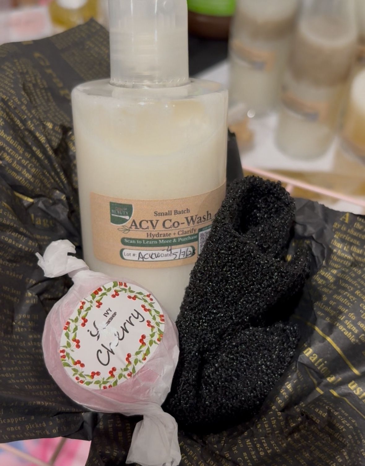 Small Self-Care Gift Basket – Choose Face or Hair Care