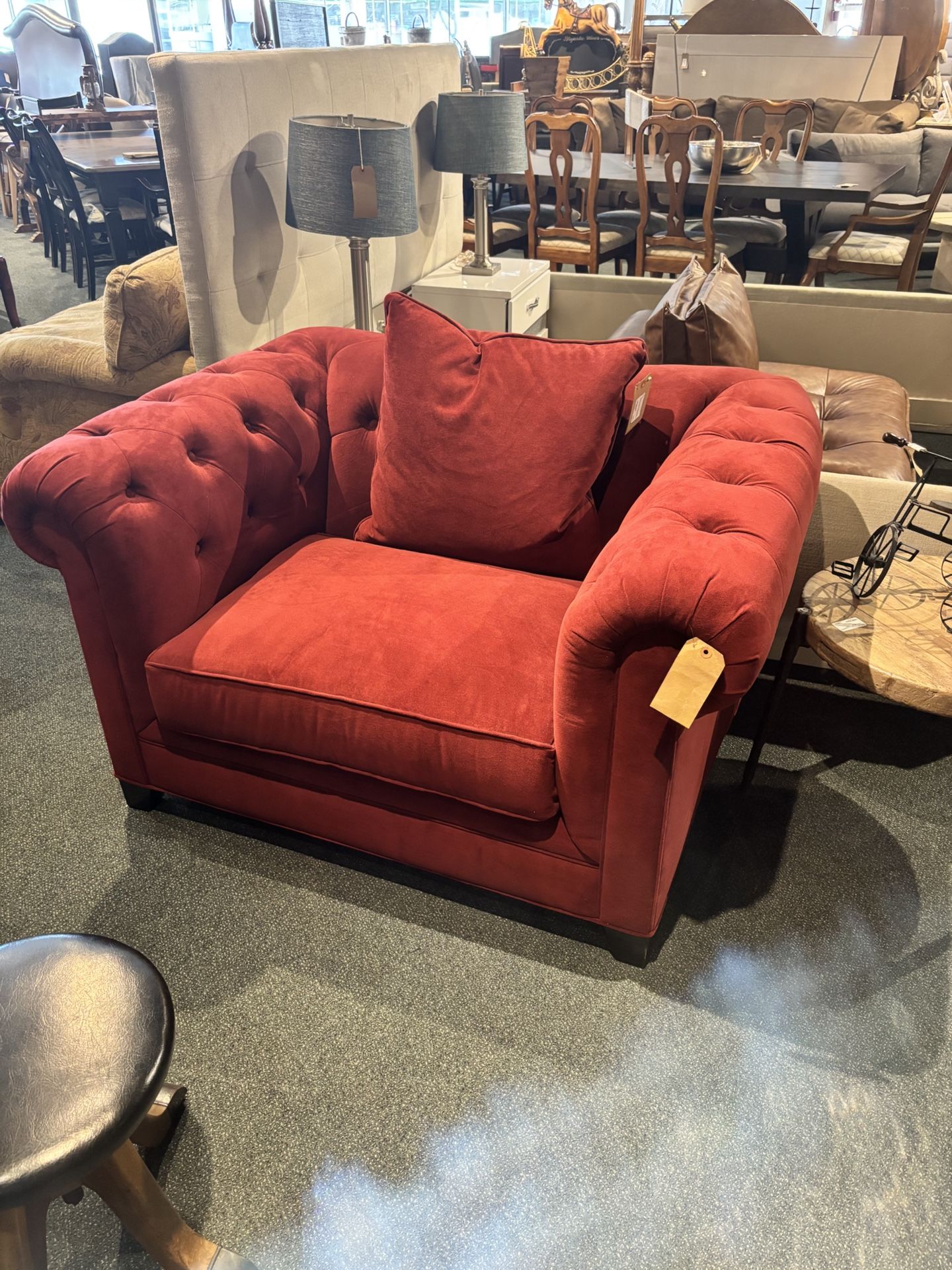 Red Oversized Accent Chair - SKU: WE235K