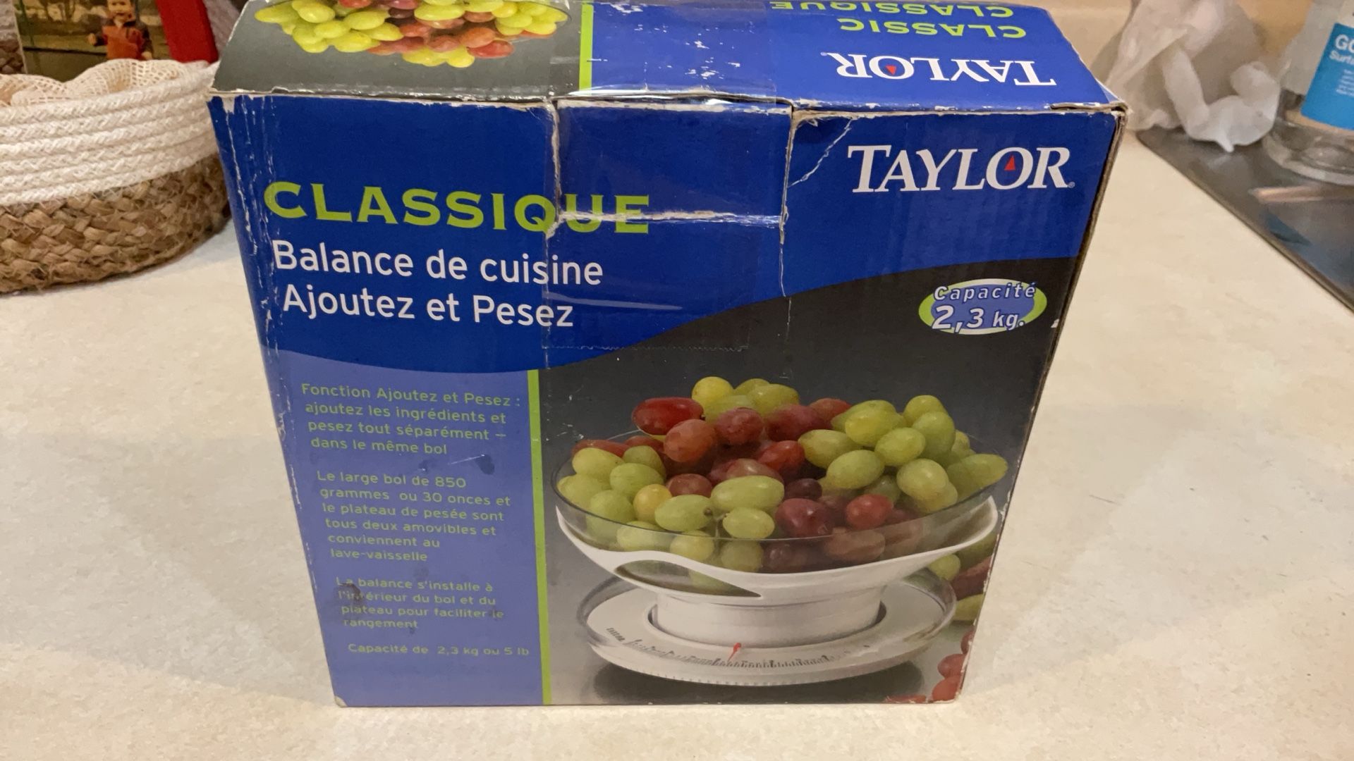 Taylor Classic Add and Weigh Kitchen Scale ~ 5lb Capacity ~ No Battery Required