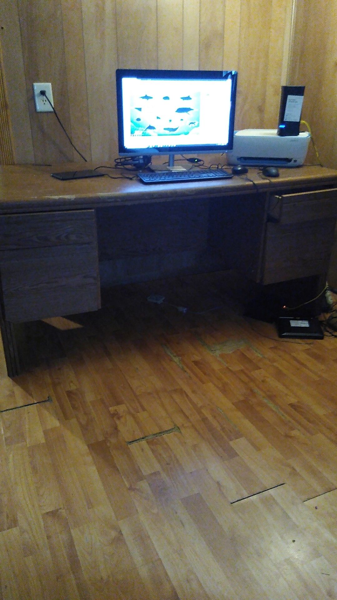 Wooden desk