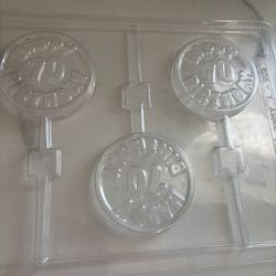 70th Birthday Party Chocolate Lollipop Mold