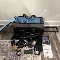 Panasonic AF-100 Camera and Tripod