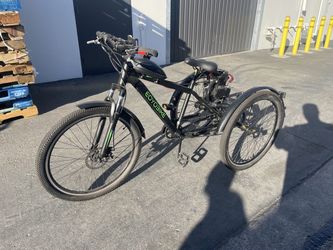 EOYOBIKE 27" Adult Mountain Tricycle - Gas Engine Kit, 8 Speed - Like New