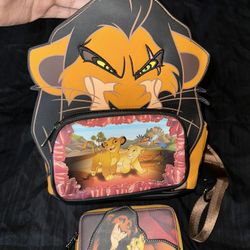 Loungefly Disney Lion King Villains Scene Scar Mini Backpack