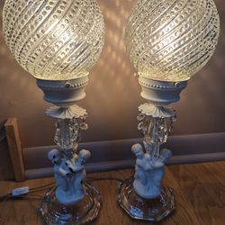 Vintage  Table Lamps, Both $125
