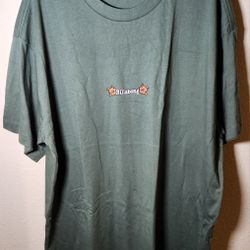 BILLABONG MEN'S T-SHIRT 2XL GREEN GRAPHIC TEE SURF BEACH NEW