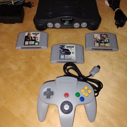 Nintendo 64 Gaming Console Bundle Collection Set N64 Entertainment Center Unit Games Controller 