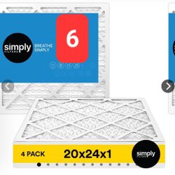 New 6 pack of 20x24x1 Air Filters
