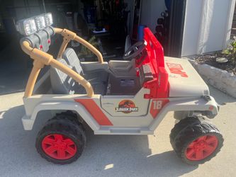 Jurassic Park power wheels jeep