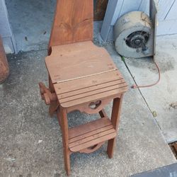 Ironing Board Stool Seat Wood NICE