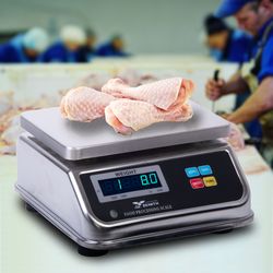 NEW PS-FSS IP65 Stainless Steel Washdown Food Scale – Waterproof Portion Control Scale