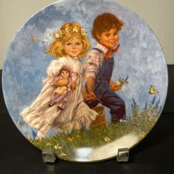 RECO International 1986 8th Issue Mother Goose Plate Jack&Jill, McClelland, 8.5”