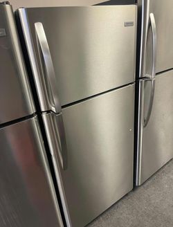 Frigidaire Top Freezer Refrigerator Stainless Steel