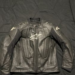 ALPINESTARS LEATHER MOTORCYCLE JACKET 