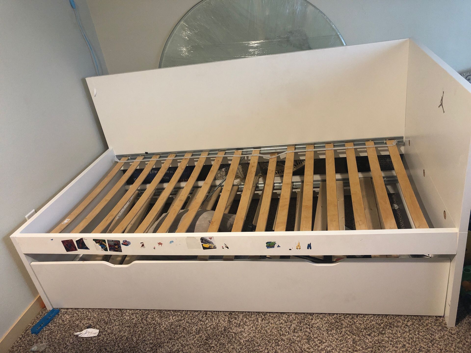 IKEA twin trundle bed