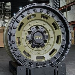 ATW COMANCHE 17X9 6X135/139.7 ET-12 CB106.1 MILITARY GREEN / BLACK. SET OF 4 