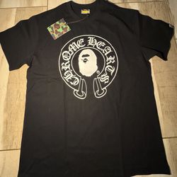 Bape X Chrome Heart Tshirt