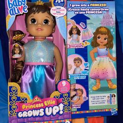Baby Alive Doll Princess Ellie Grows Up!