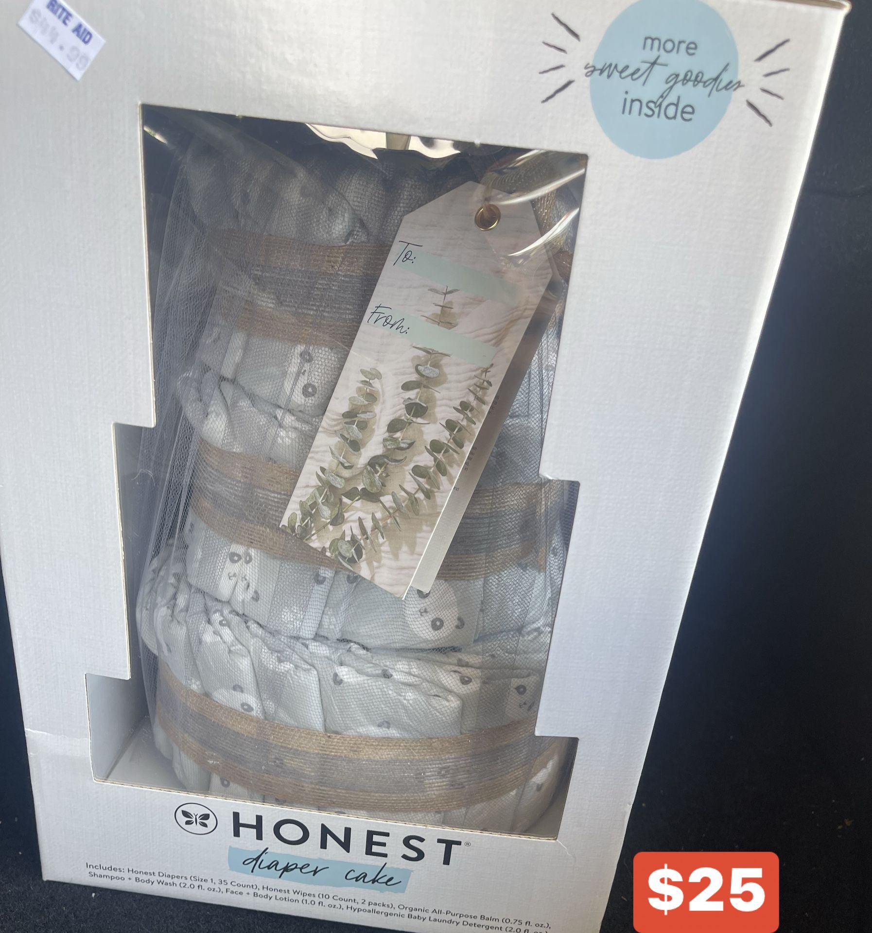 Honest Diaper Cake $20