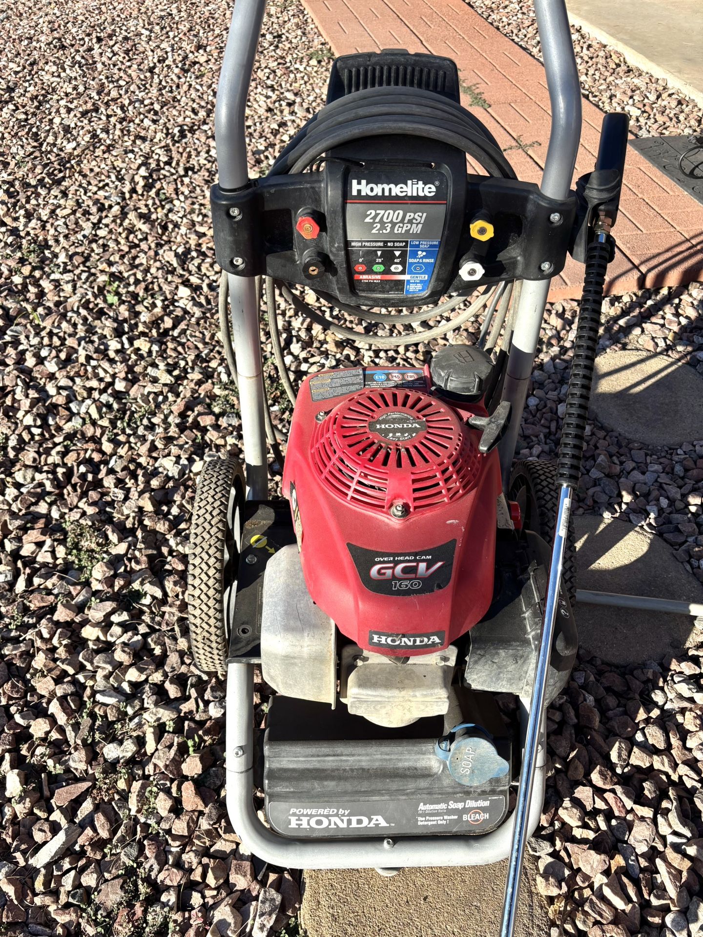 Honda Homelite 2700 PSI 2.3 GPM Pressure Washer