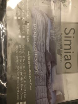 Weighted blanket 100%contton48x72 15 lbs