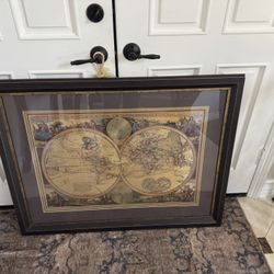 Framed Artwork World 🌎 Map 