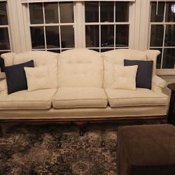 Antique Couch With Matching Accent Chair