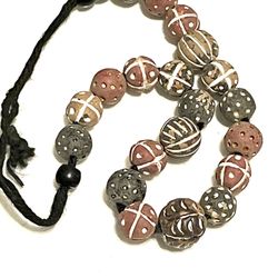Strand Of 20 African Terracotta Beads
