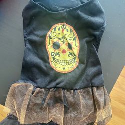 Day Of The Dead Halloween Dog Dress