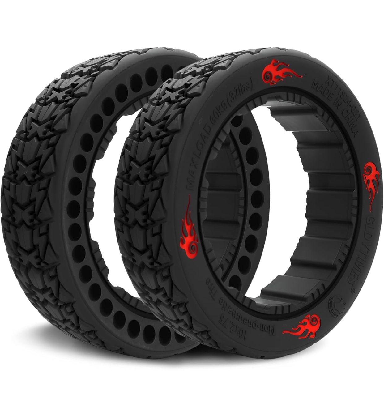 GYL 10x2.75 GoKart Tire Quick Release Tire Replacement for Ninebot by Segway S MAX/Gokart PRO/Go-kart Kit(with Ninebot S Max), Go Kart Kit Refit Parts