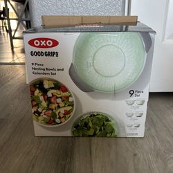 OXO good grips 9 piece nesting bowls and colanders Set 