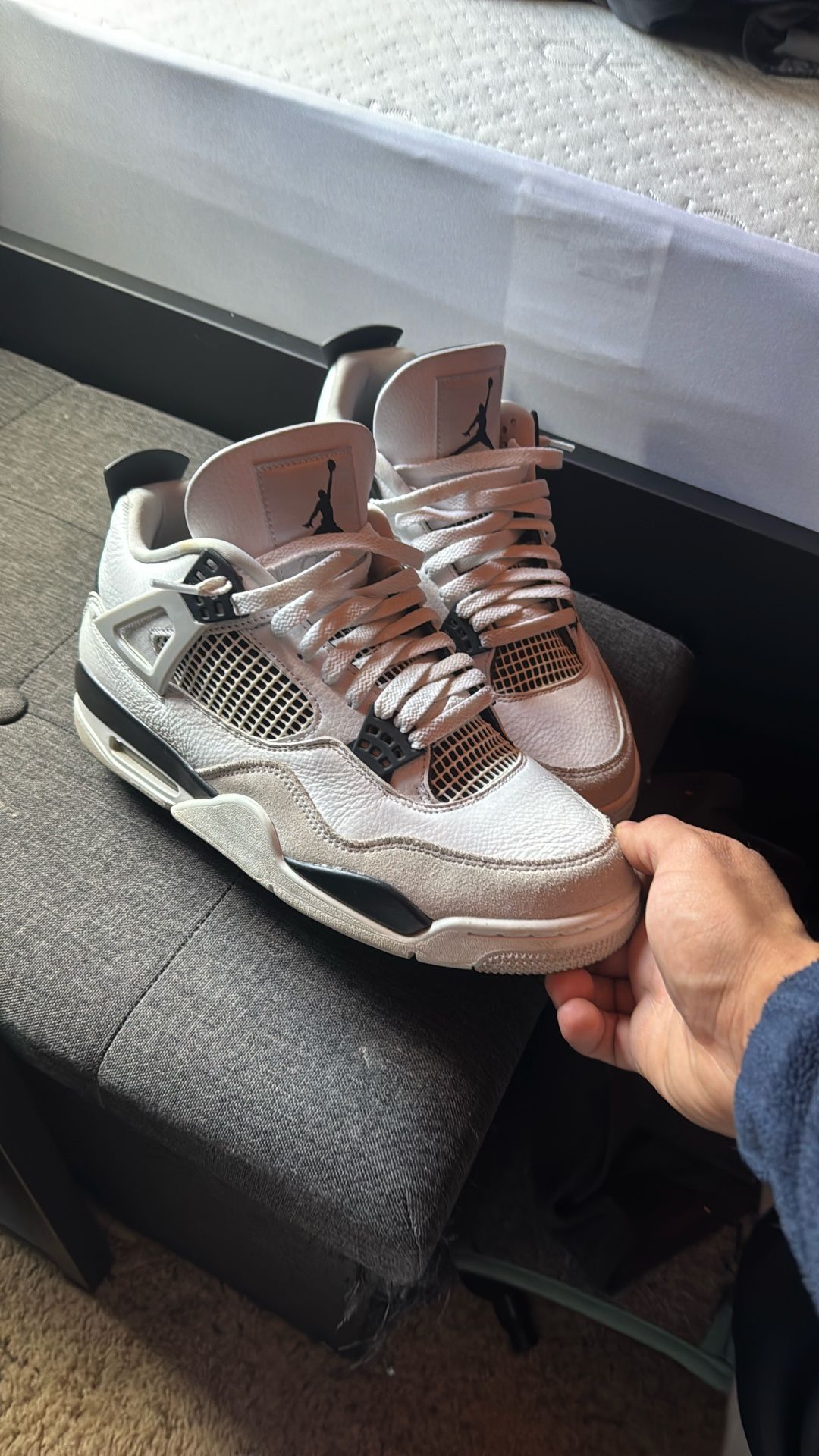 Air Jordan 4s Military Blacks