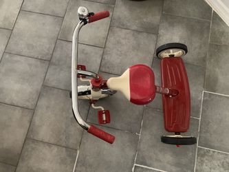 Classic red Radio Flyer tricycle