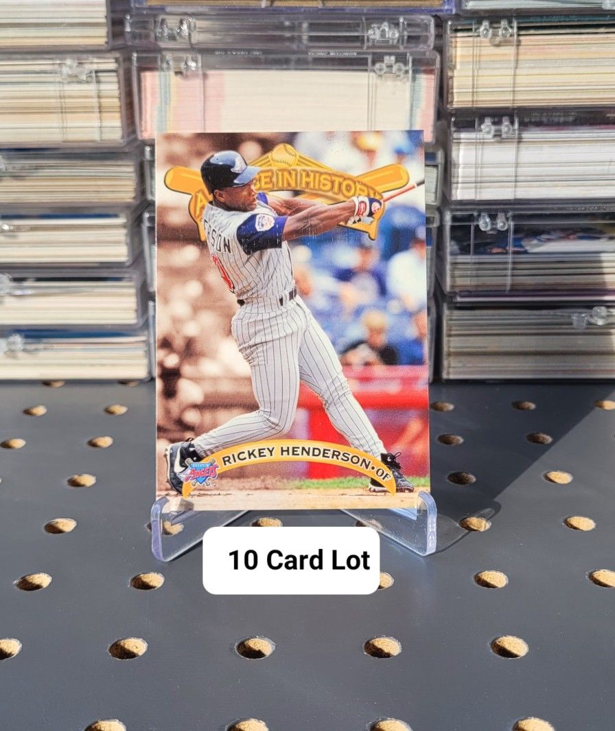 ⚾️ (10) HOF Rickey Henderson Cards