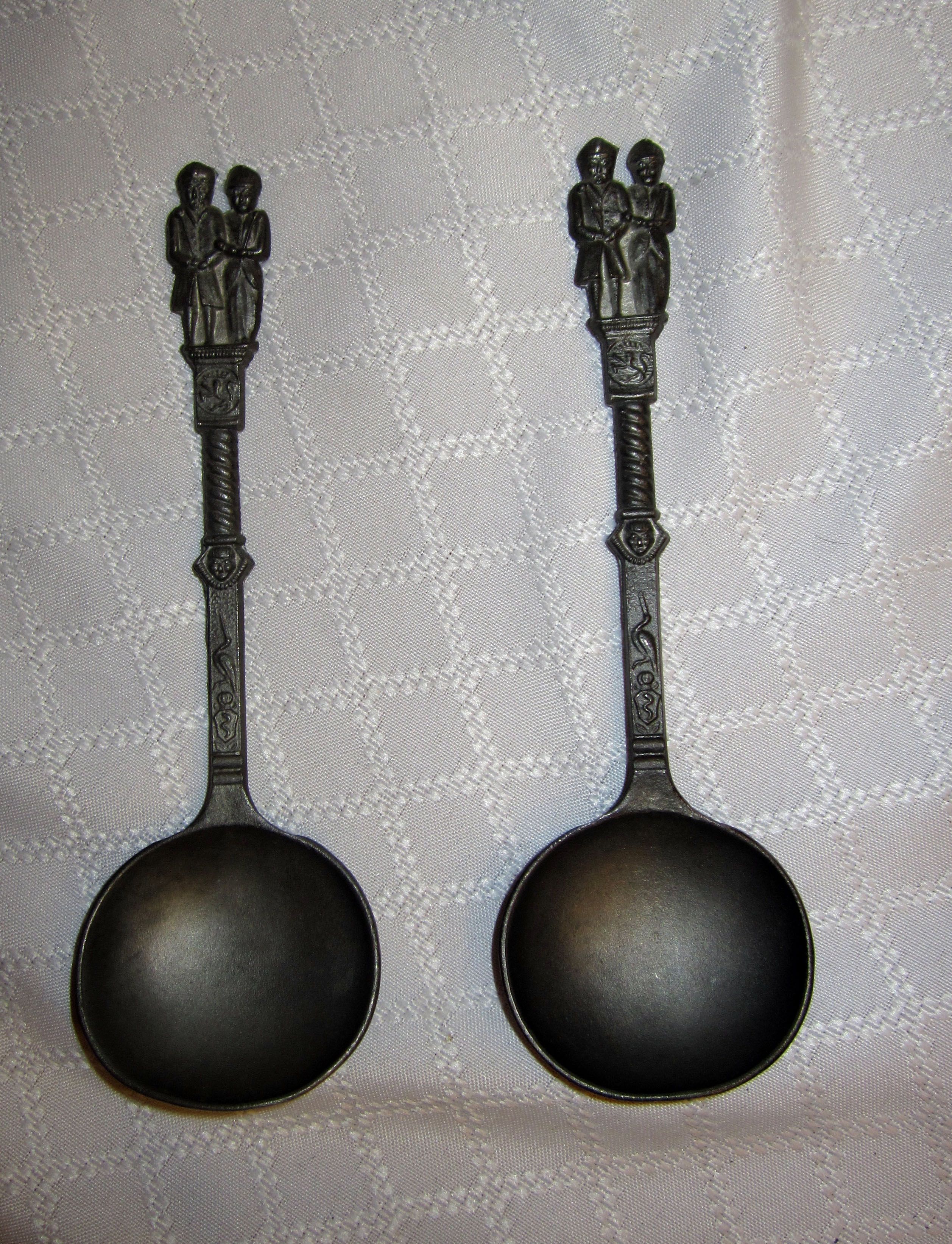 Vintage Pewter German Wedding Spoons $30
