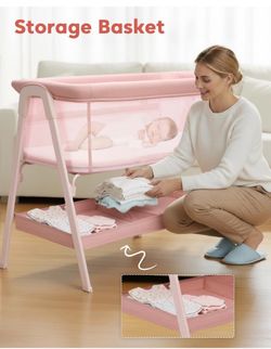 Bassinet Bedside Sleeper with Mattress
