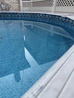Above pool