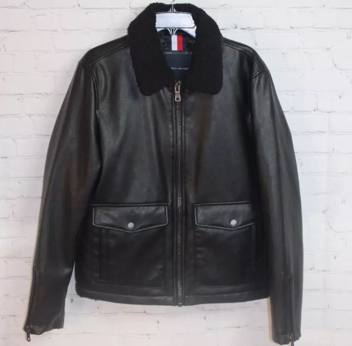 Tommy Hilfiger Leather Biker Jacket