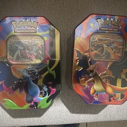 Pokemon charizard tins