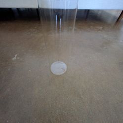 Set of 6 Glass Cylinder Glass Vases